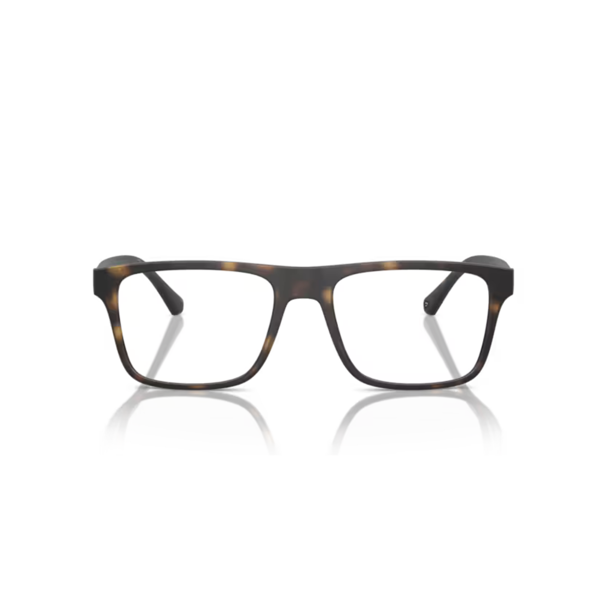 MatteHavana/50891W Emporio Armani EA4115 clip-on rectangle sunglasses