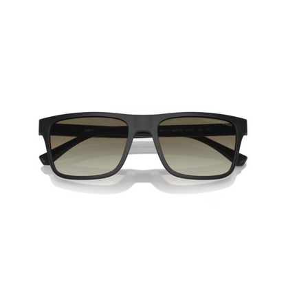 Black/5853 1W Emporio Armani EA4115 clip-on rectangle sunglasses