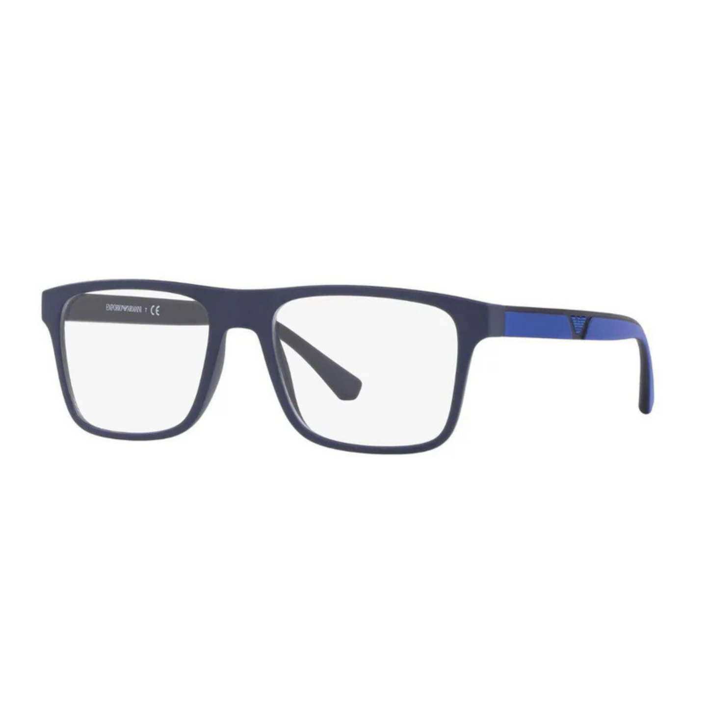 MatteBlue/5759 1W Emporio Armani EA4115 clip-on rectangle sunglasses