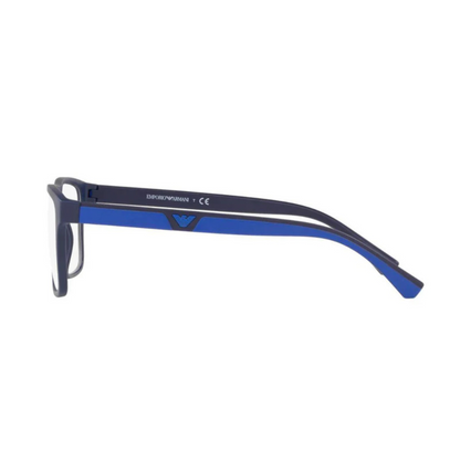 MatteBlue/5759 1W Emporio Armani EA4115 clip-on rectangle sunglasses