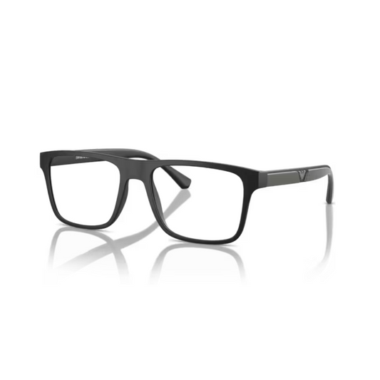 Black/5853 1W Emporio Armani EA4115 clip-on rectangle sunglasses