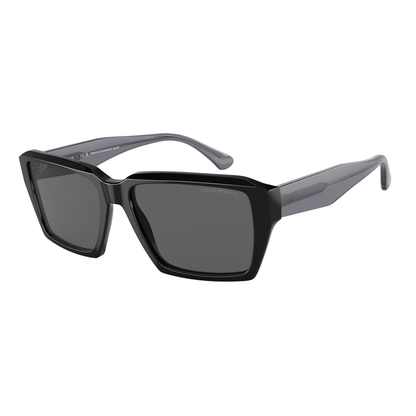 Emporio Armani EA4186 men acetate rectangle sunglasses front view