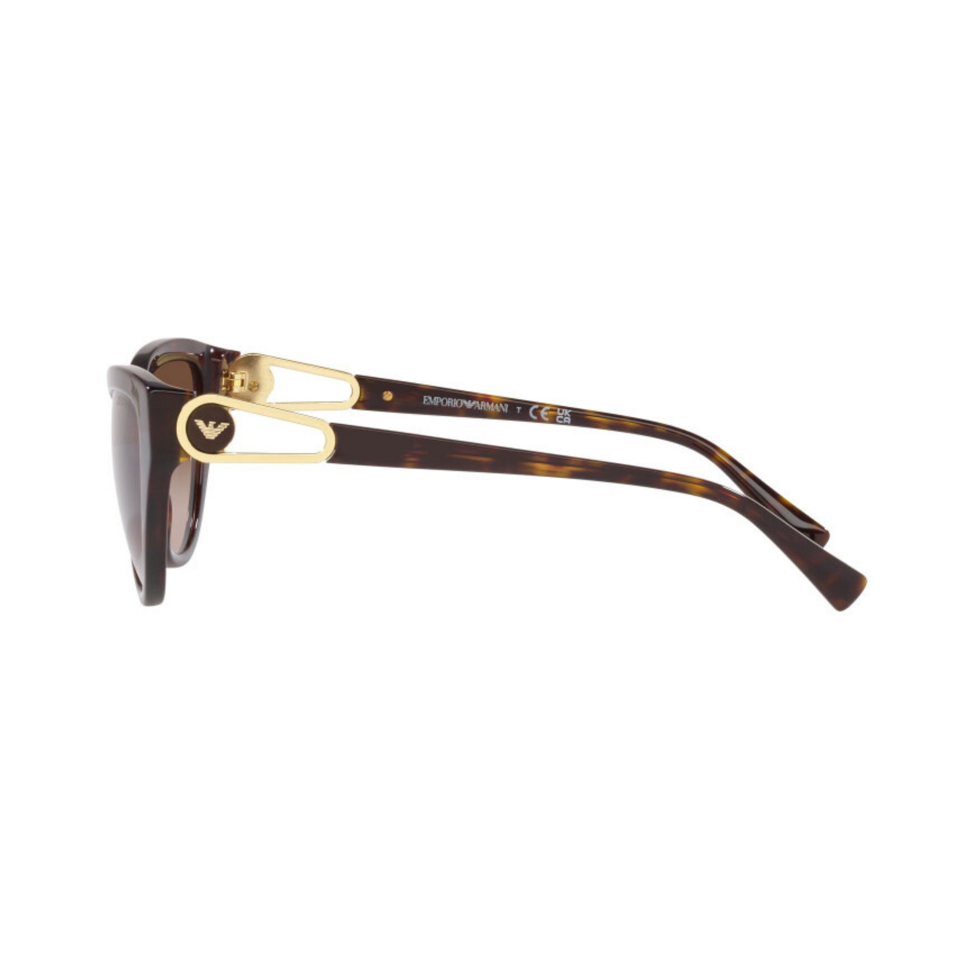 Emporio Armani EA4192 womens acetate cat eye sunglasses side temple profile
