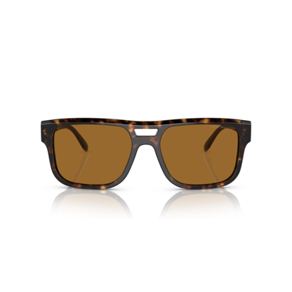 Emporio Armani EA4197 men acetate rectangle polarized sunglasses side profile