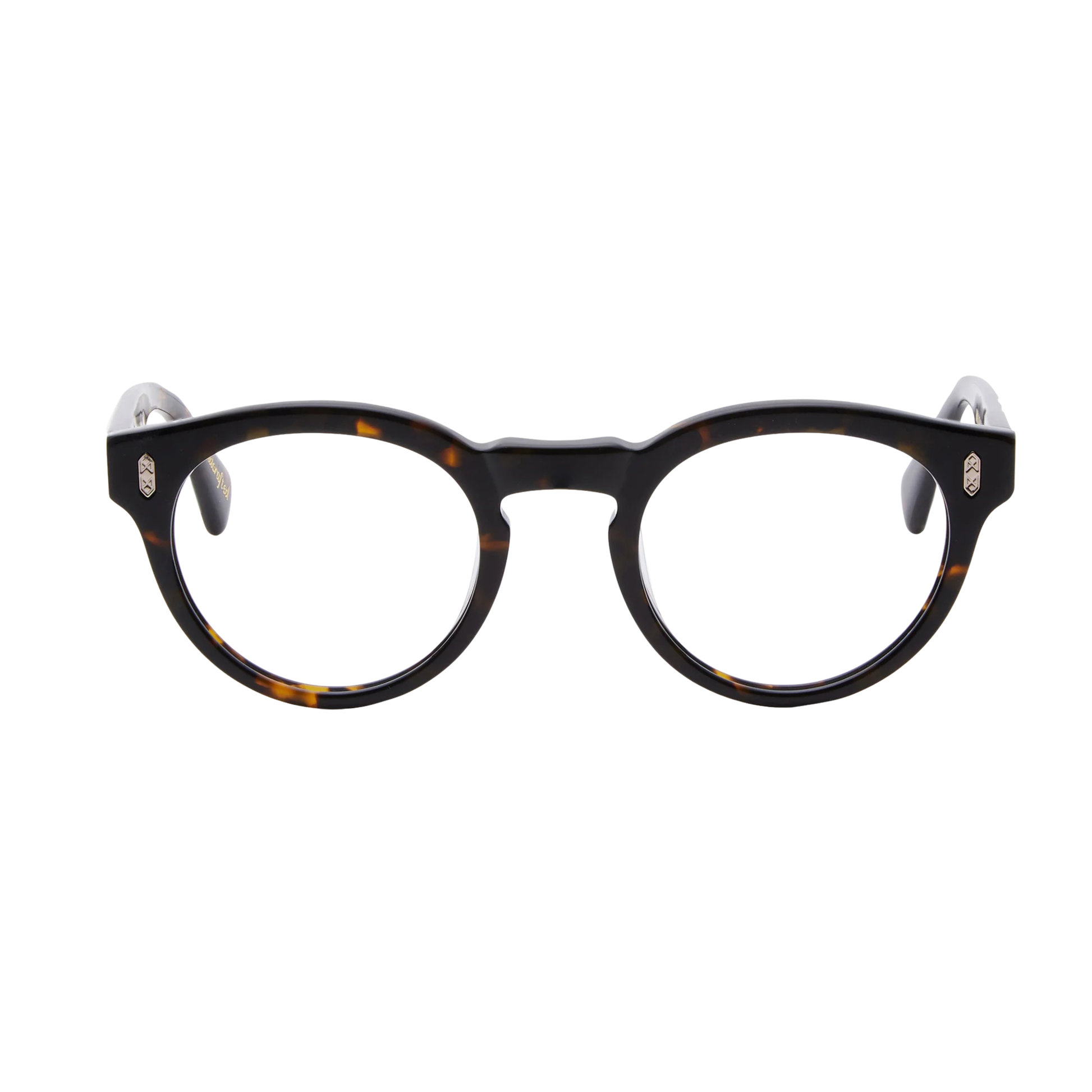 EnmeiDarkHavanaBrown Enmei FR Shisen Fox acetate round eyeglass frame unisex