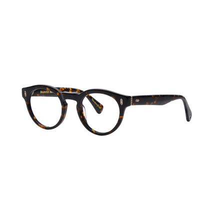 EnmeiDarkHavanaBrown Enmei FR Shisen Fox acetate round eyeglass frame unisex