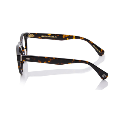 EnmeiDarkHavanaBrown Enmei FR Shisen Fox acetate round eyeglass frame unisex