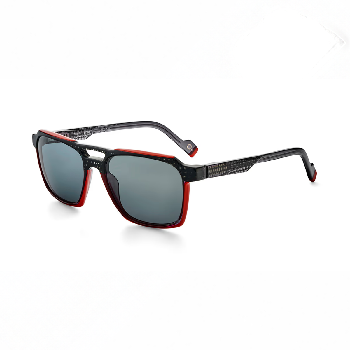Etnia Barcelona FERMIN 56S BKRD mens acetate rectangular sunglasses front view