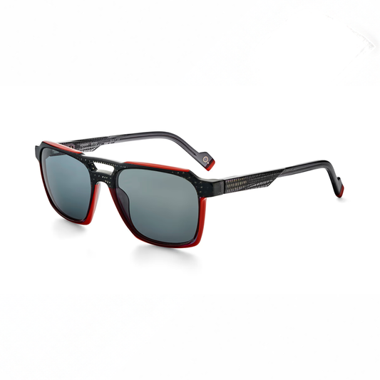 Etnia Barcelona FERMIN 56S BKRD mens acetate rectangular sunglasses front view