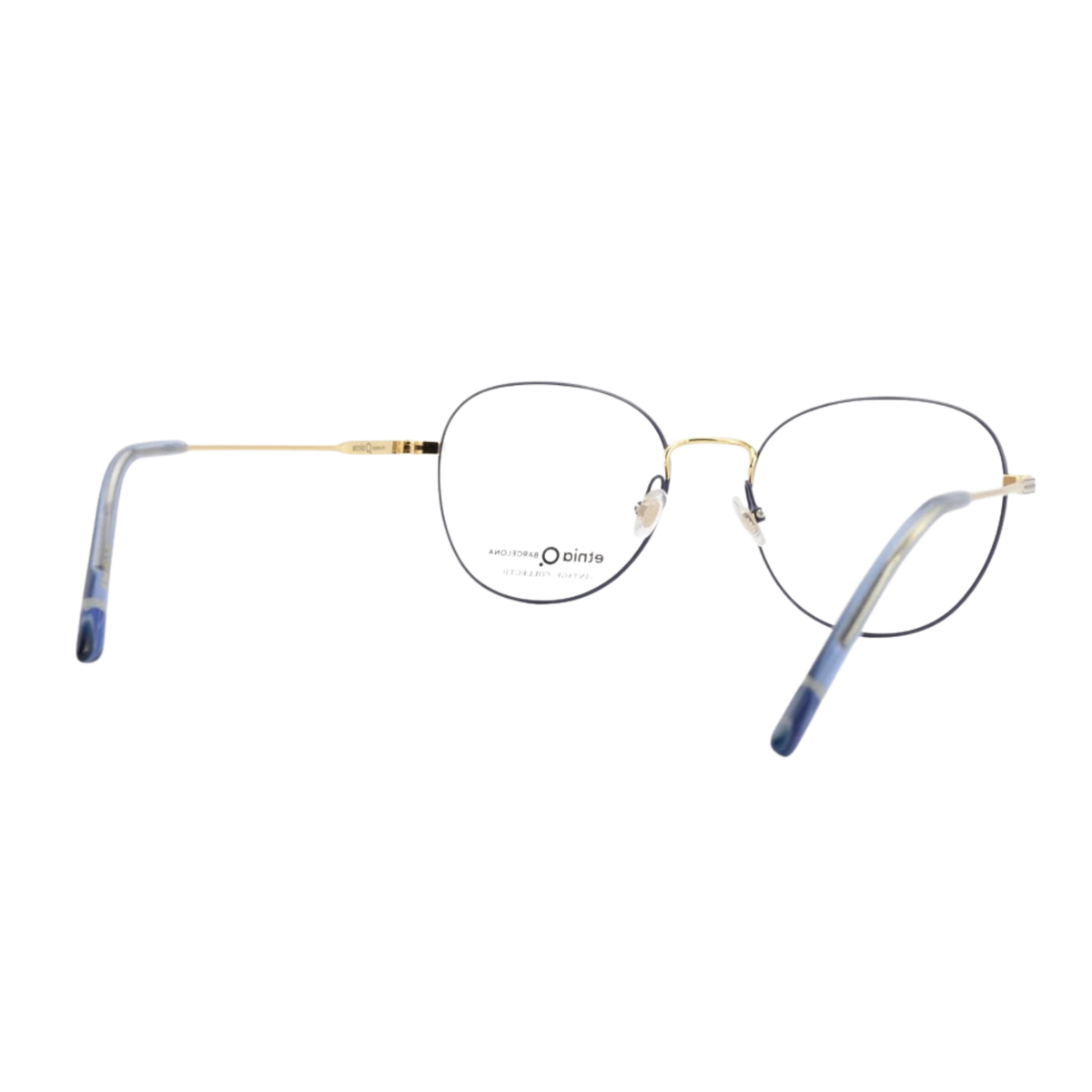 Etnia Barcelona Belgravia womens metal phantos optical frame hinge construction detail