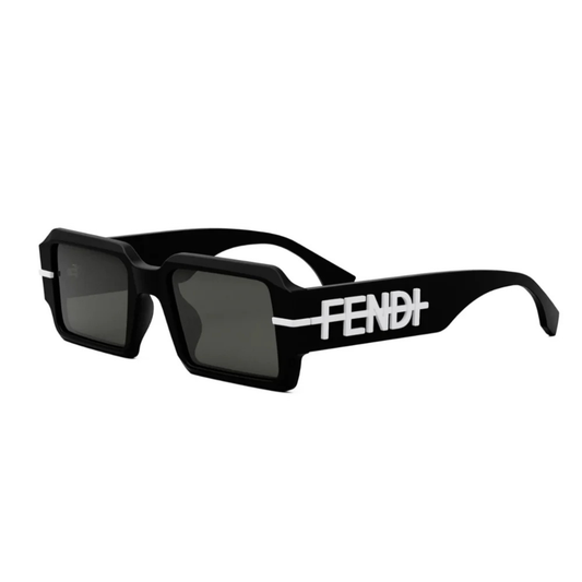 Fendi FE40073U unisex rectangle sunglasses with premium acetate frame and luxury designer styling