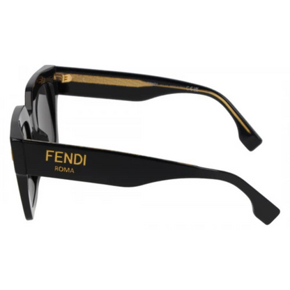 Fendi FE40101I women’s square luxury sunglasses with premium acetate frame and designer styling