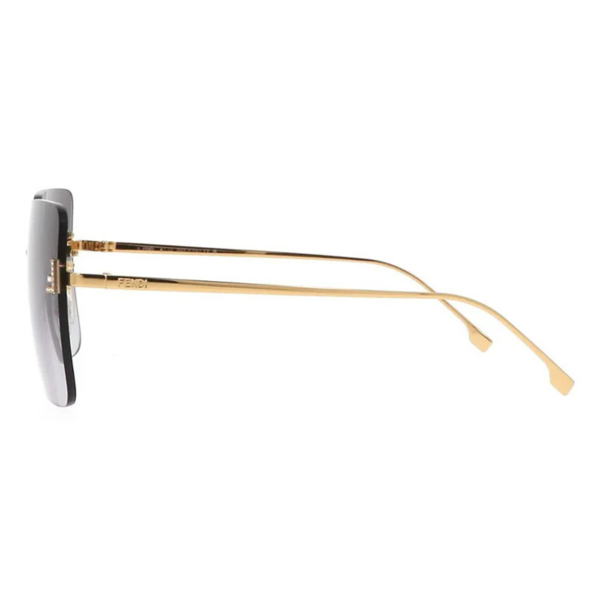 Fendi FE4082US women's geometric square sunglasses with luxury metal frame and premium designer styling