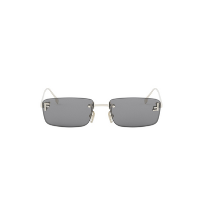 Fendi FE4172US rimless rectangle luxury sunglasses with premium metal frame and crystal detailing