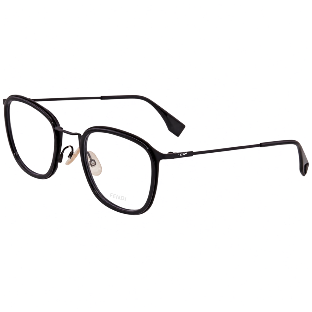 Fendi FF M0024 unisex metal square optical frame front view