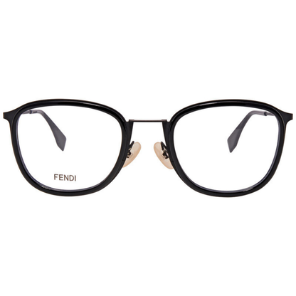 Fendi FF M0024 unisex metal square optical frame side temple view