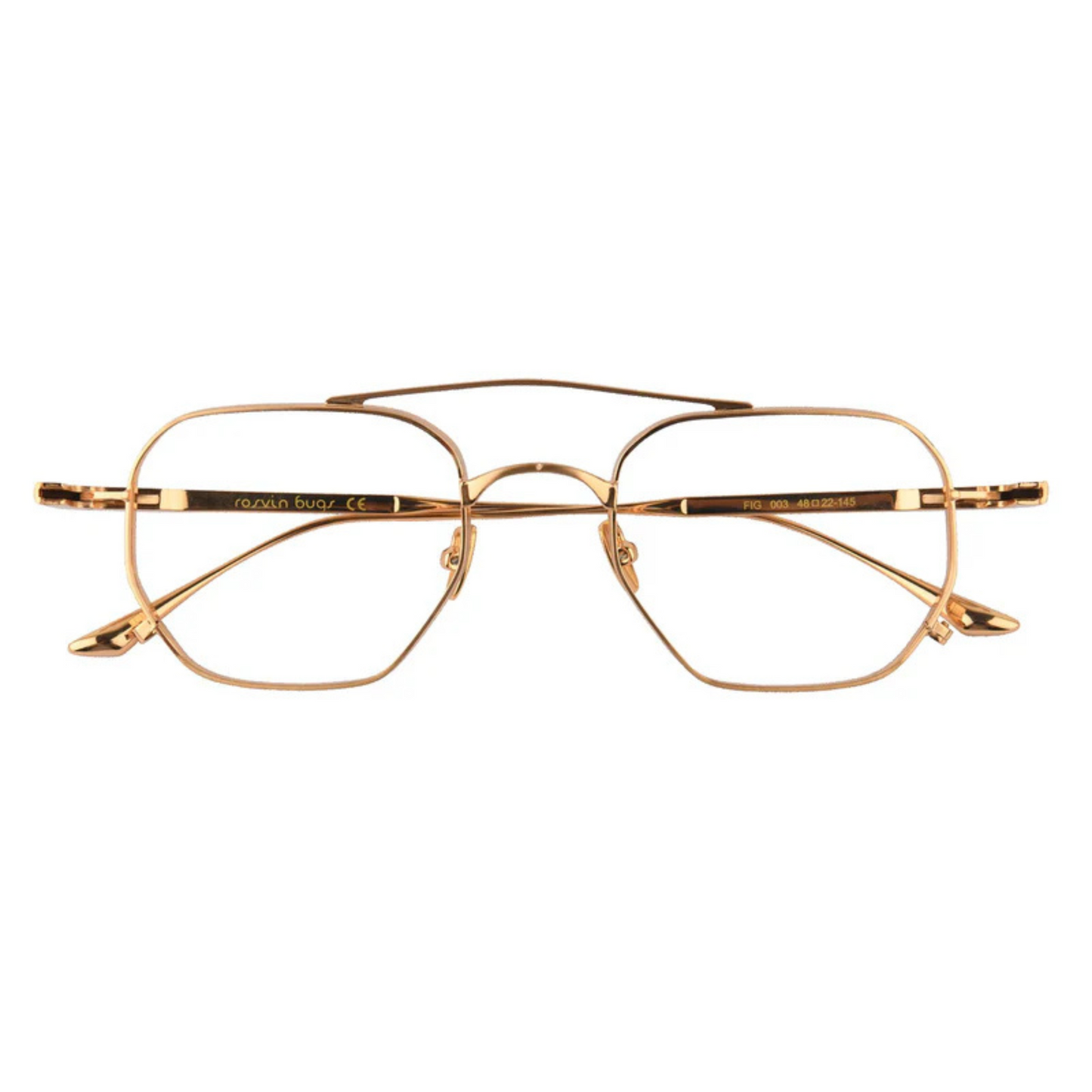 Fig Rosvin Bugs Unisex Metal Eyeglass Frame for Men and Women