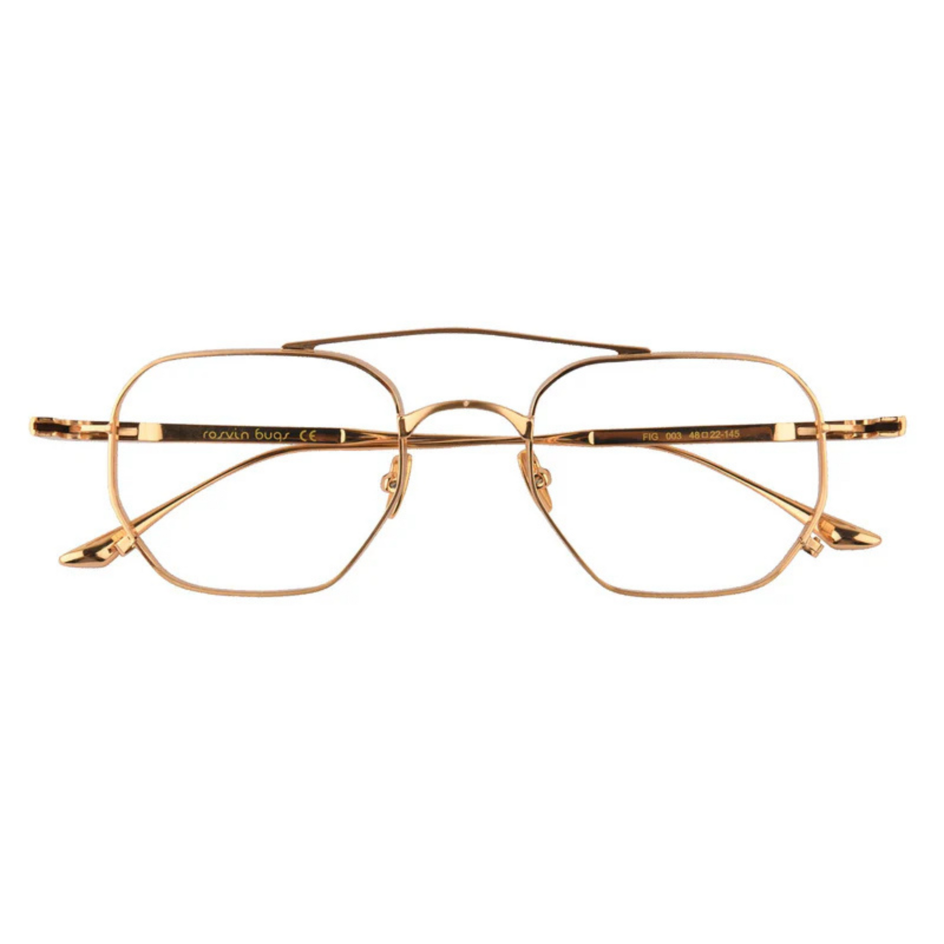 Fig Rosvin Bugs Unisex Metal Eyeglass Frame for Men and Women