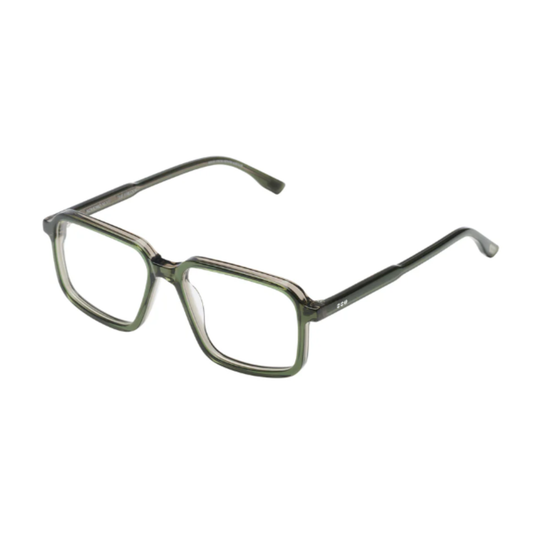 FreddieOliveGreen Freddie square unisex eyeglasses with modern full rim premium optical frame