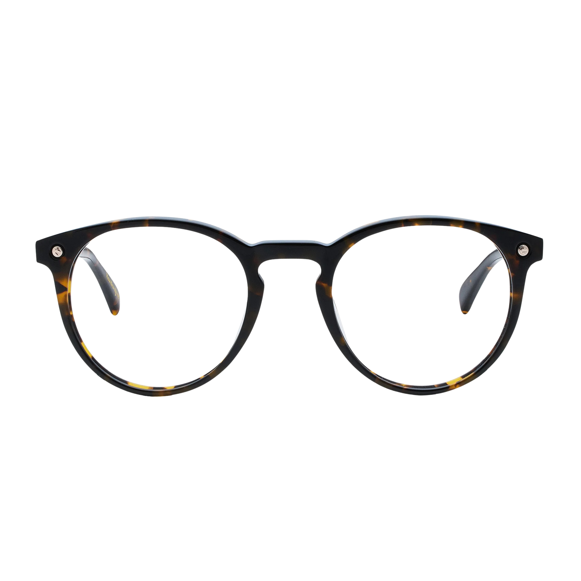 FukuiDarkBrownHavana Fukui FR Shisen Fox acetate round eyeglass frame unisex