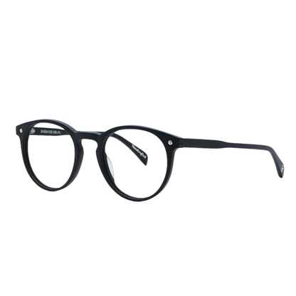 FukuiMatteBlack Fukui FR Shisen Fox acetate round eyeglass frame unisex