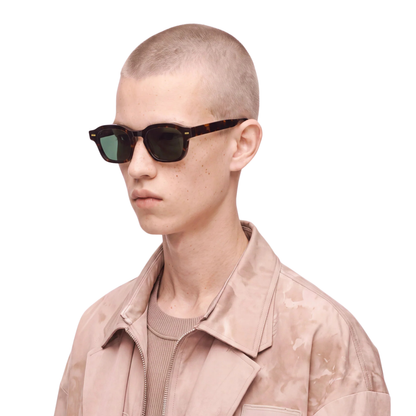 Gast unisex acetate square sunglasses side temple view