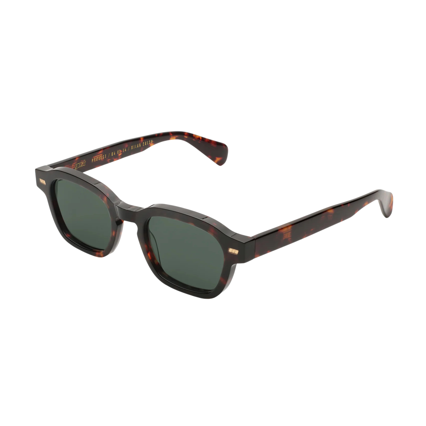 Gast unisex acetate square sunglasses side temple view