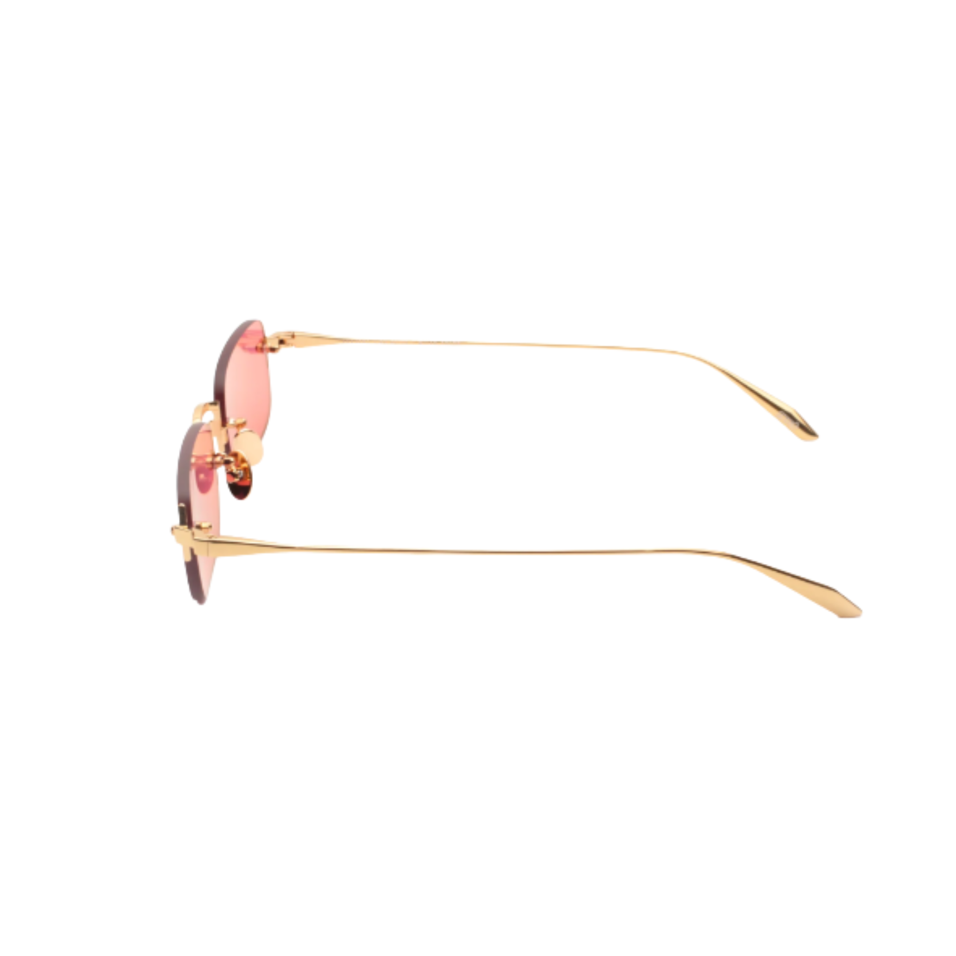 Gast Astro rimless metal rectangle sunglasses with a lightweight designer frame and premium UV-protective lenses.