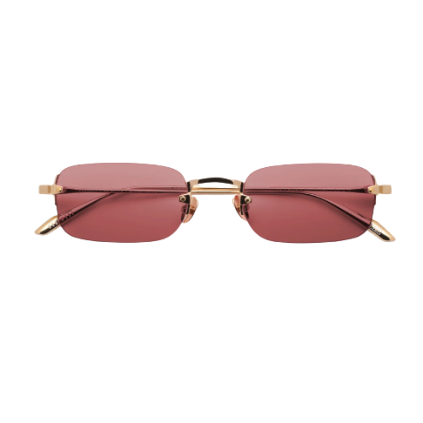 Gast Astro rimless metal rectangle sunglasses with a lightweight designer frame and premium UV-protective lenses.