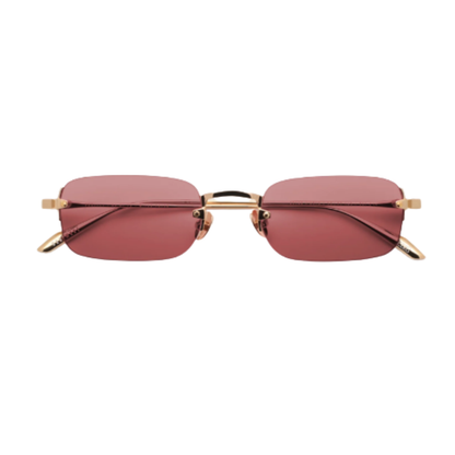 Gast Astro rimless metal rectangle sunglasses with a lightweight designer frame and premium UV-protective lenses.