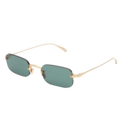 Gast Astro rimless metal rectangle sunglasses with a lightweight designer frame and premium UV-protective lenses.