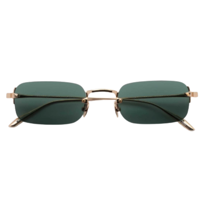 Gast Astro rimless metal rectangle sunglasses with a lightweight designer frame and premium UV-protective lenses.