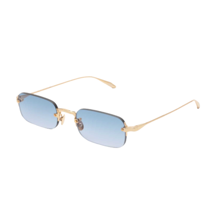 Gast Astro rimless metal rectangle sunglasses with a lightweight designer frame and premium UV-protective lenses.