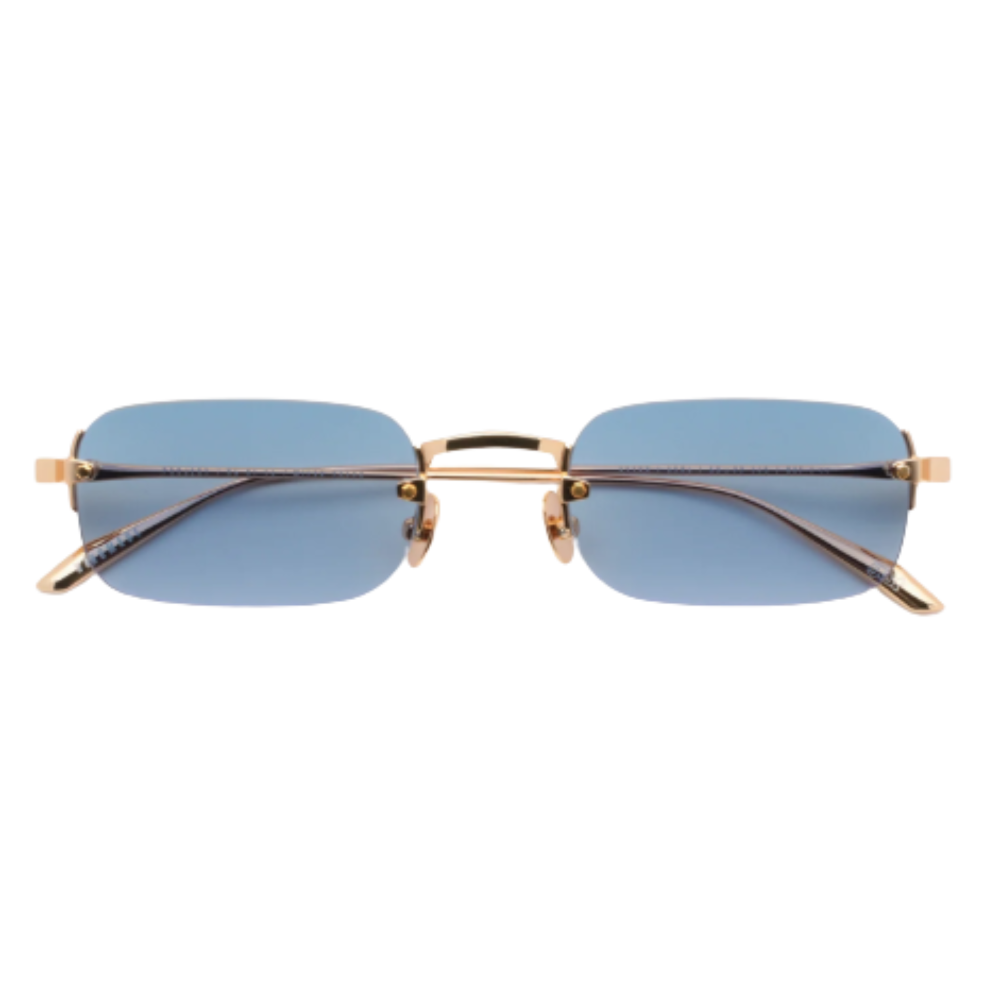 Gast Astro rimless metal rectangle sunglasses with a lightweight designer frame and premium UV-protective lenses.