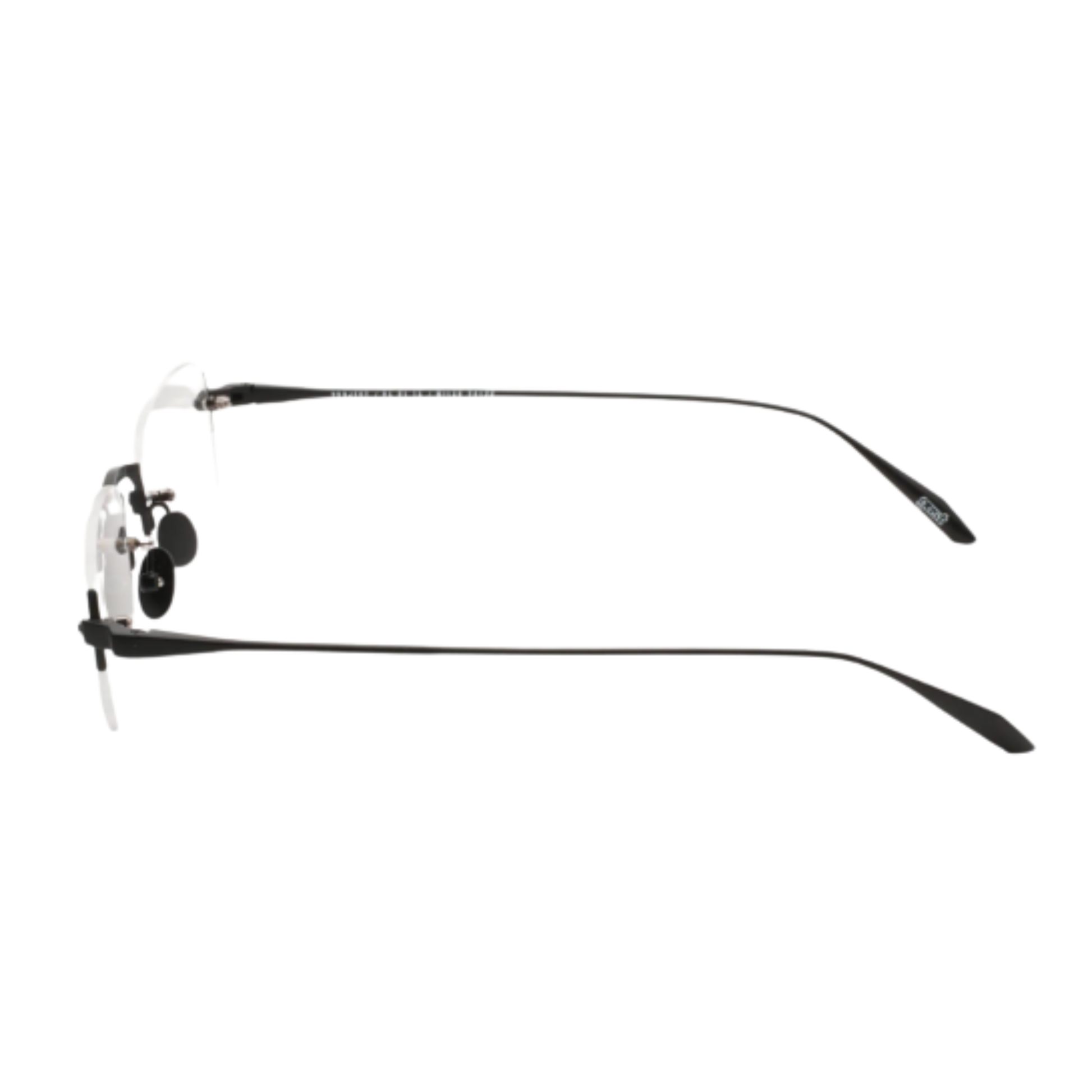 Gast Astro rimless square unisex optical frame featuring a lightweight metal design for everyday prescription eyewear.
