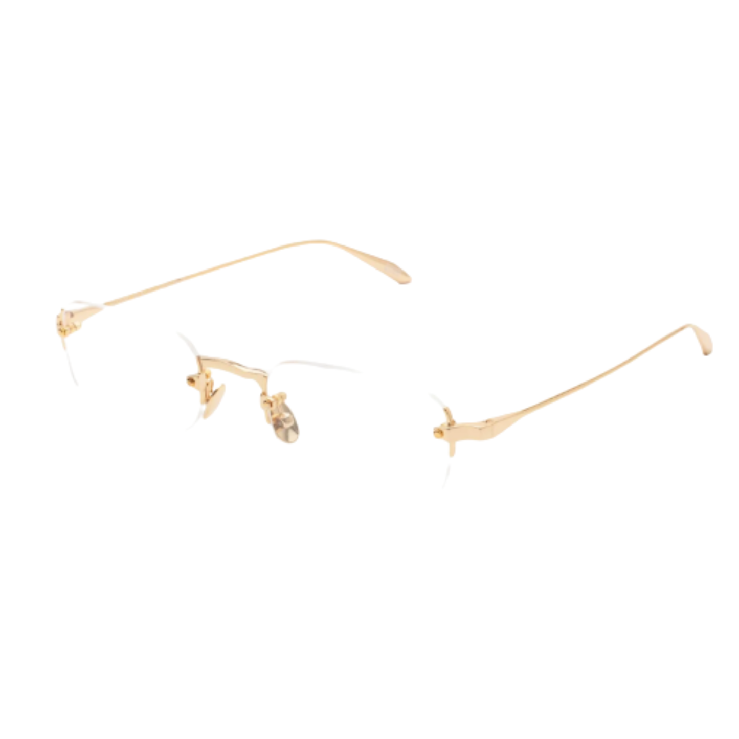 Gast Astro rimless square unisex optical frame featuring a lightweight metal design for everyday prescription eyewear.