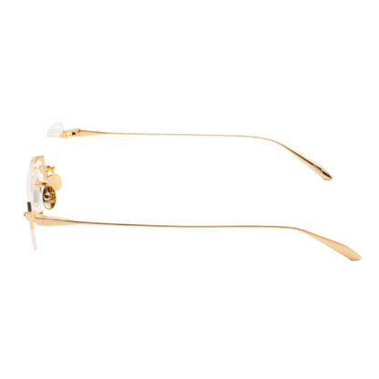 Gast Astro rimless square unisex optical frame featuring a lightweight metal design for everyday prescription eyewear.