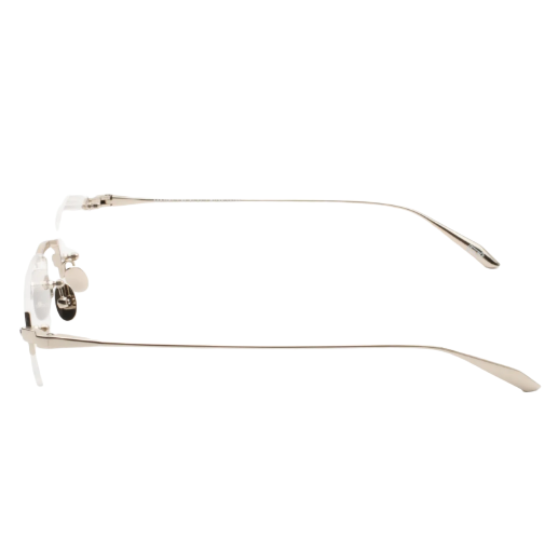 Gast Astro rimless square unisex optical frame featuring a lightweight metal design for everyday prescription eyewear.
