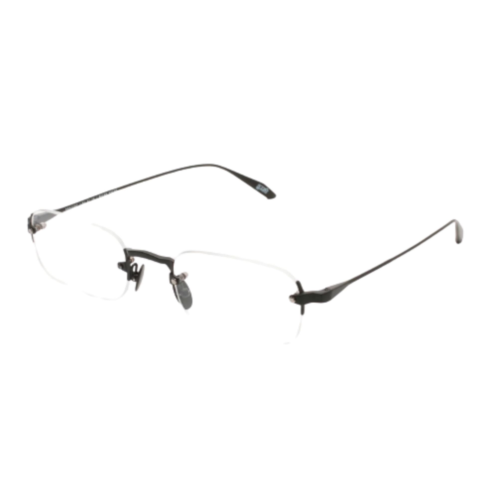 Gast Astro rimless square unisex optical frame featuring a lightweight metal design for everyday prescription eyewear.