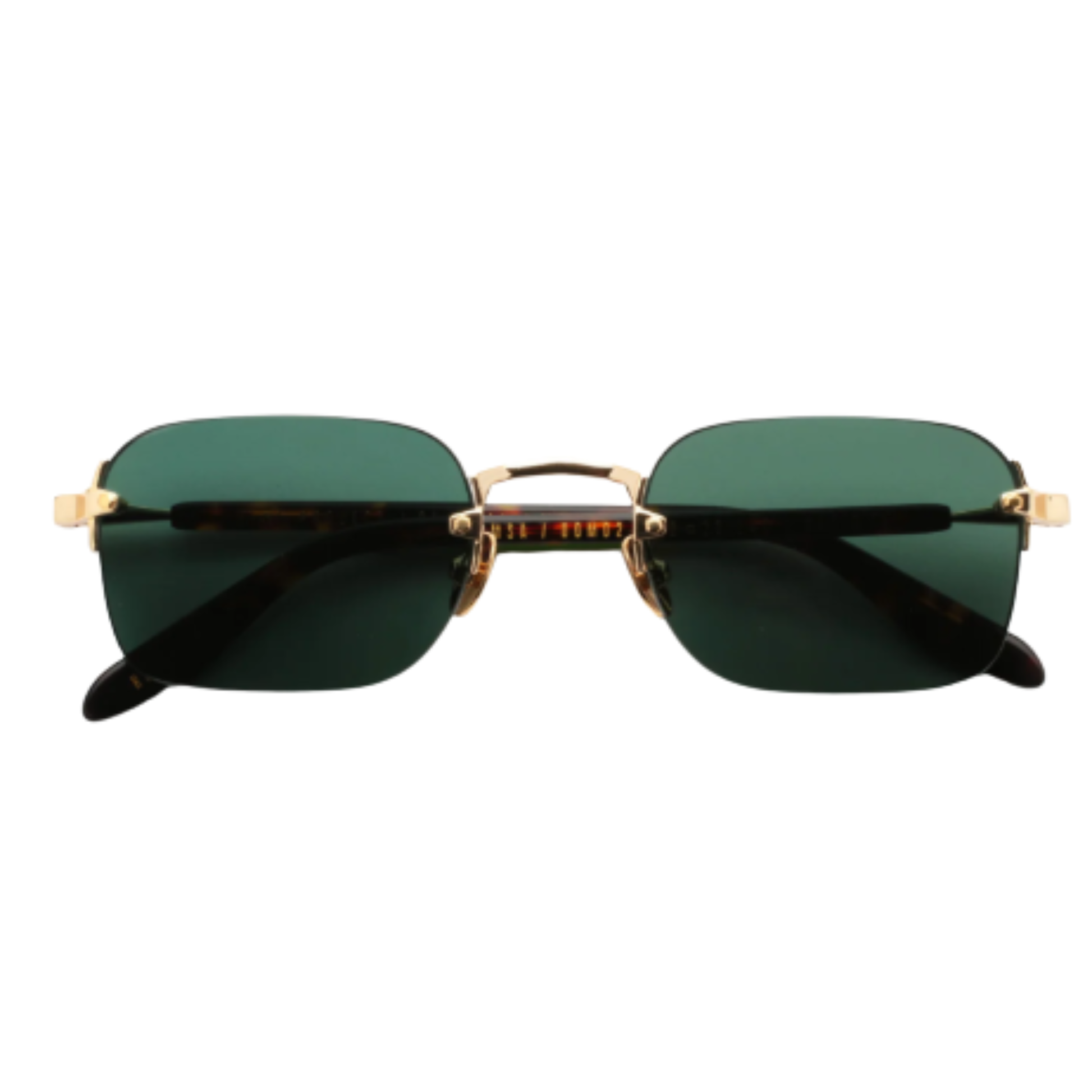 Gast Domsa rimless square unisex metal sunglasses featuring a lightweight designer frame with UV-protective lenses.