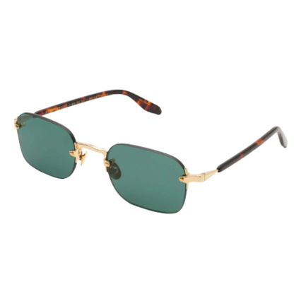 Gast Domsa rimless square unisex metal sunglasses featuring a lightweight designer frame with UV-protective lenses.