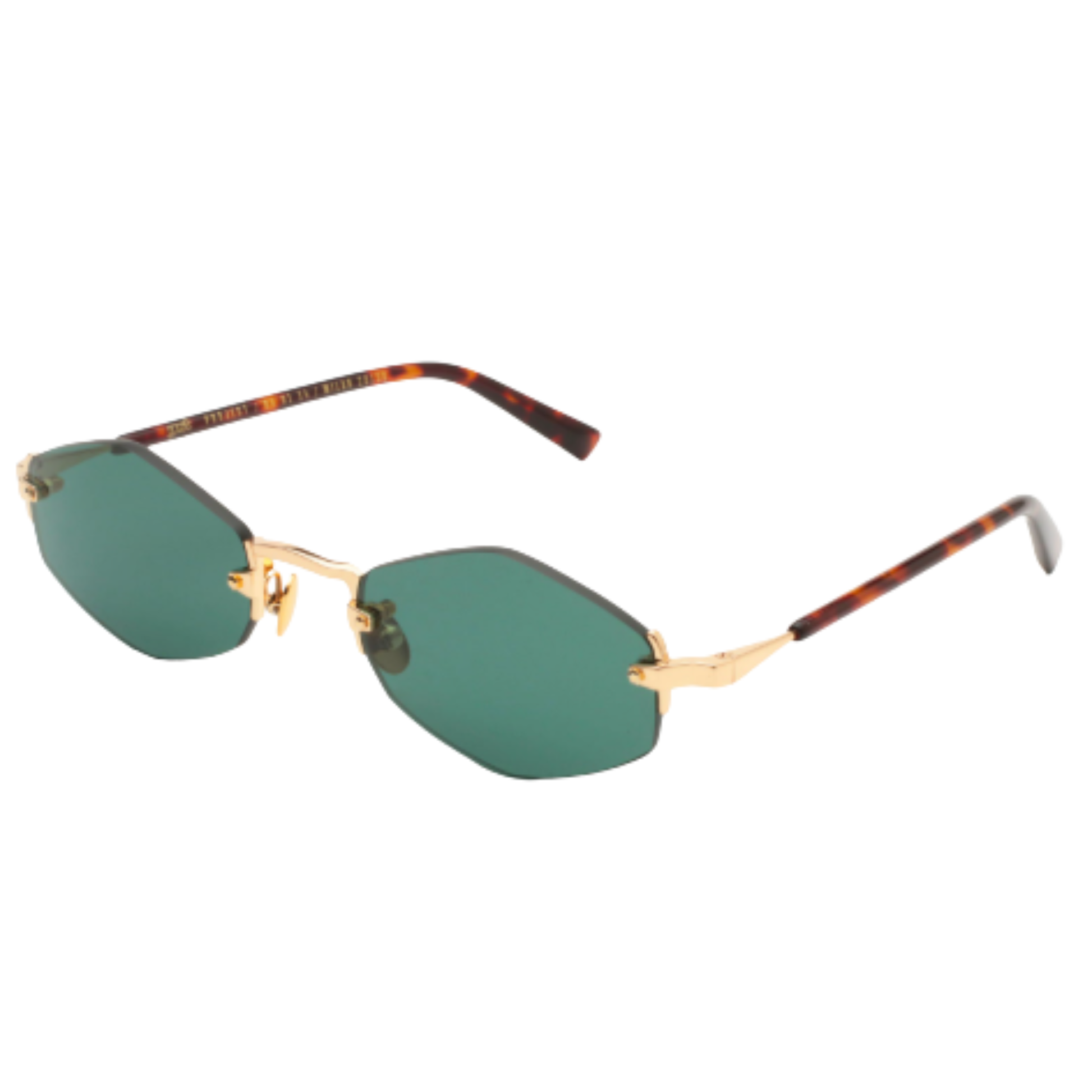 Gast Lunar rimless metal diamond sunglasses featuring a lightweight designer frame with premium lenses.