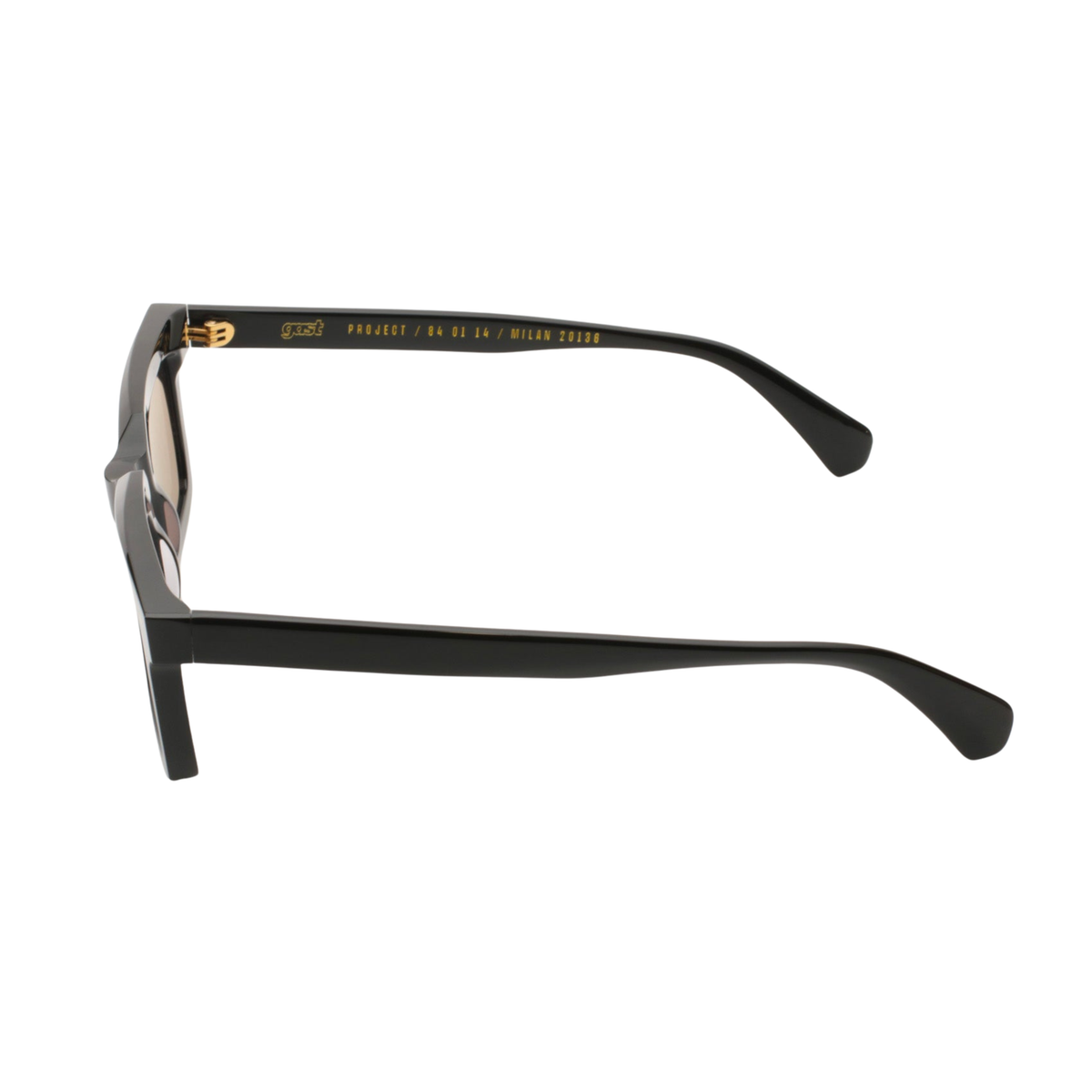 Gast RR01 Rare unisex acetate square sunglasses side and temple profile