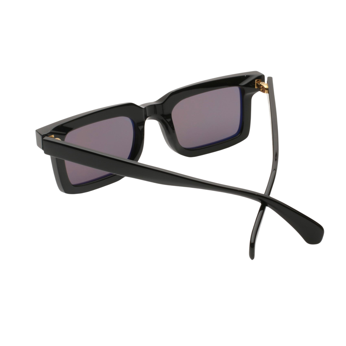 Gast RR01 Rare unisex acetate square sunglasses five barrel metal hinge detail