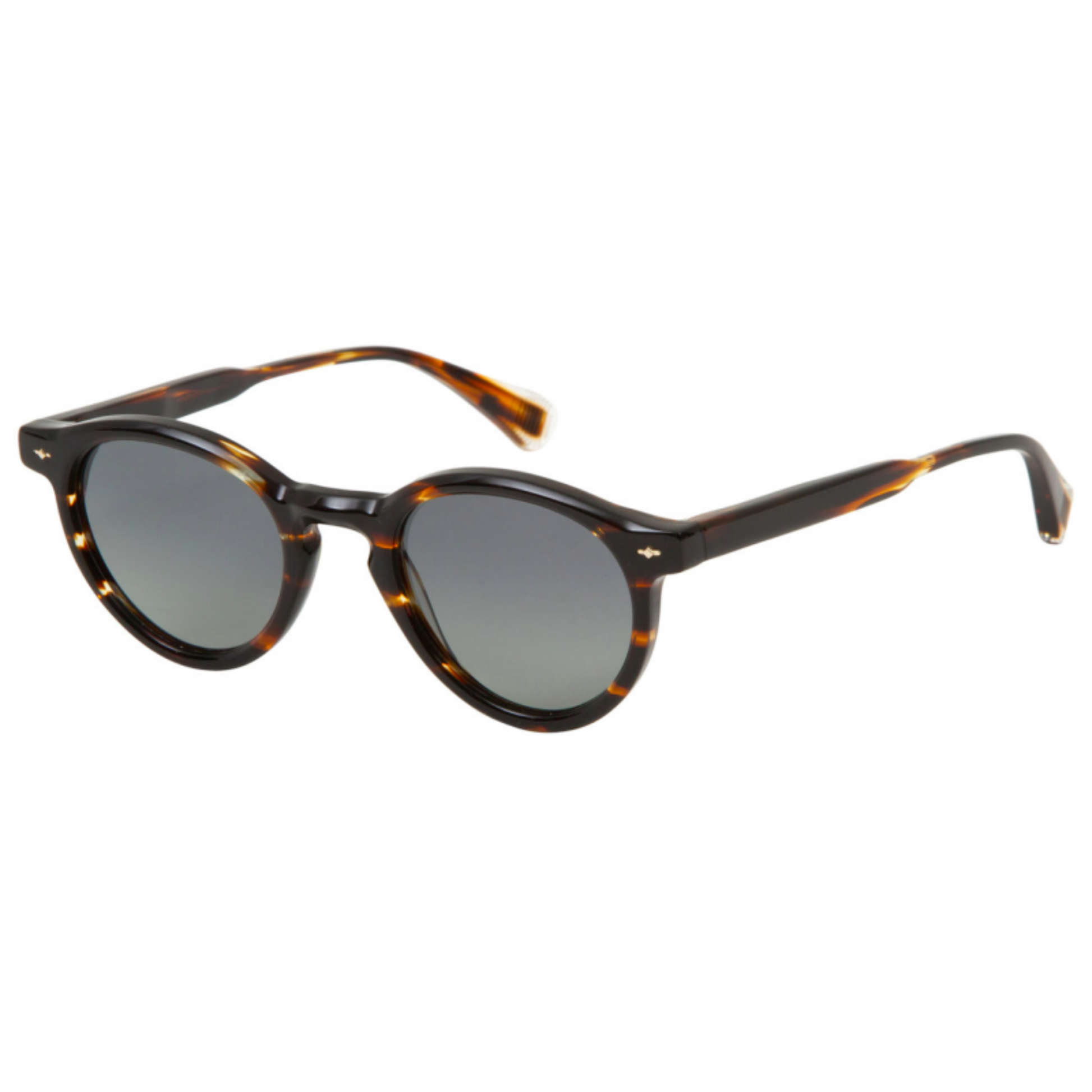 GIGI Studios GG6646 Stewart round unisex sunglasses with a premium acetate frame and UV-protective lenses. Angle View 