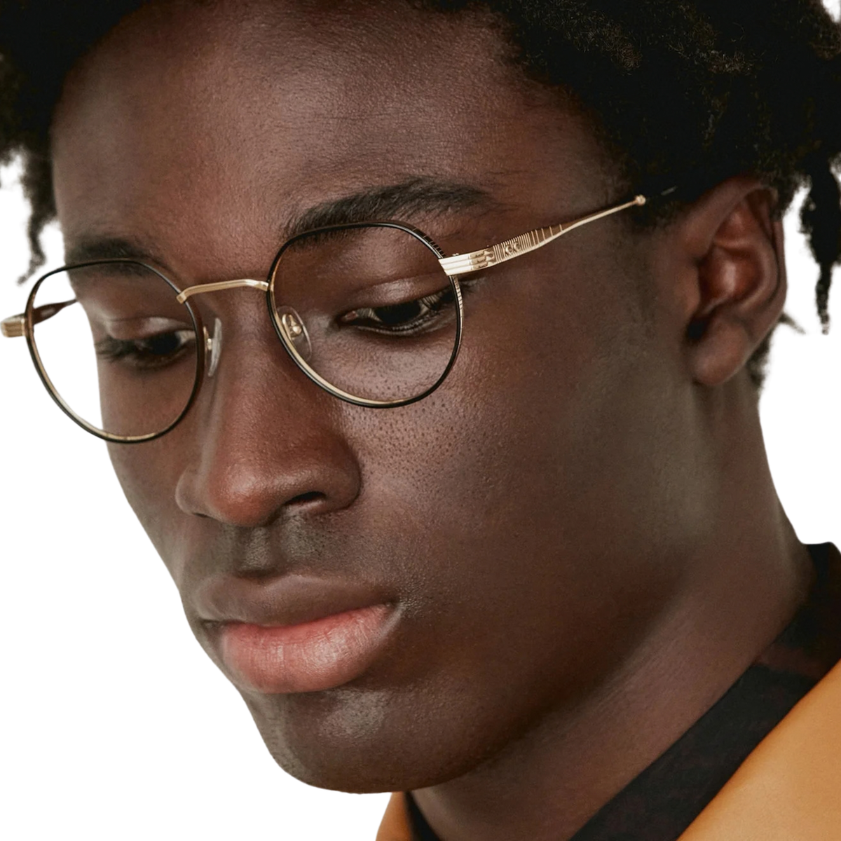GIGI STUDIOS GG6783/1 mens titanium acetate round optical frame side profile