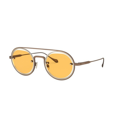 Giorgio Armani AR6085 unisex metal round full-rim sunglasses front view
