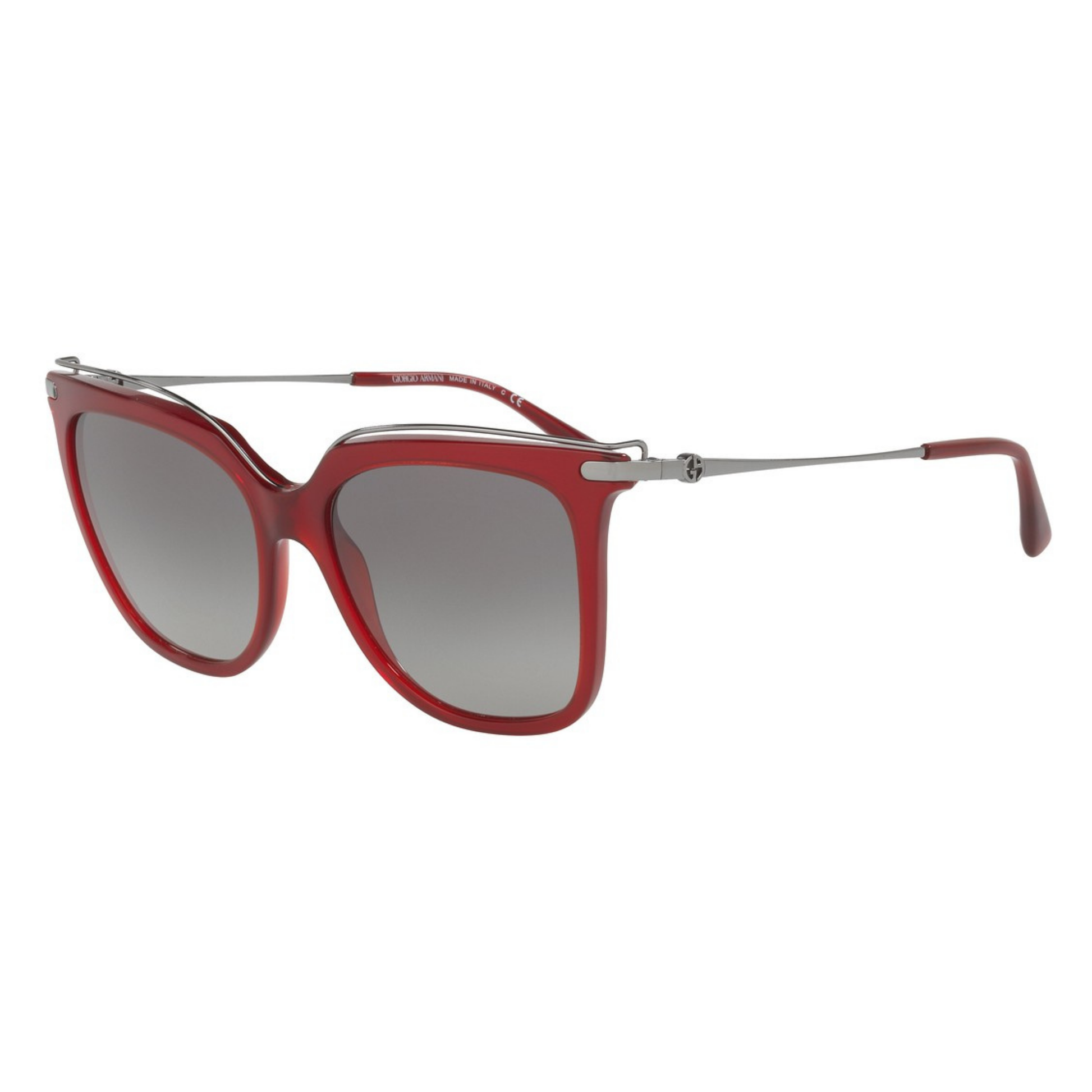 Giorgio Armani AR8091 womens acetate metal square full-rim sunglasses front view