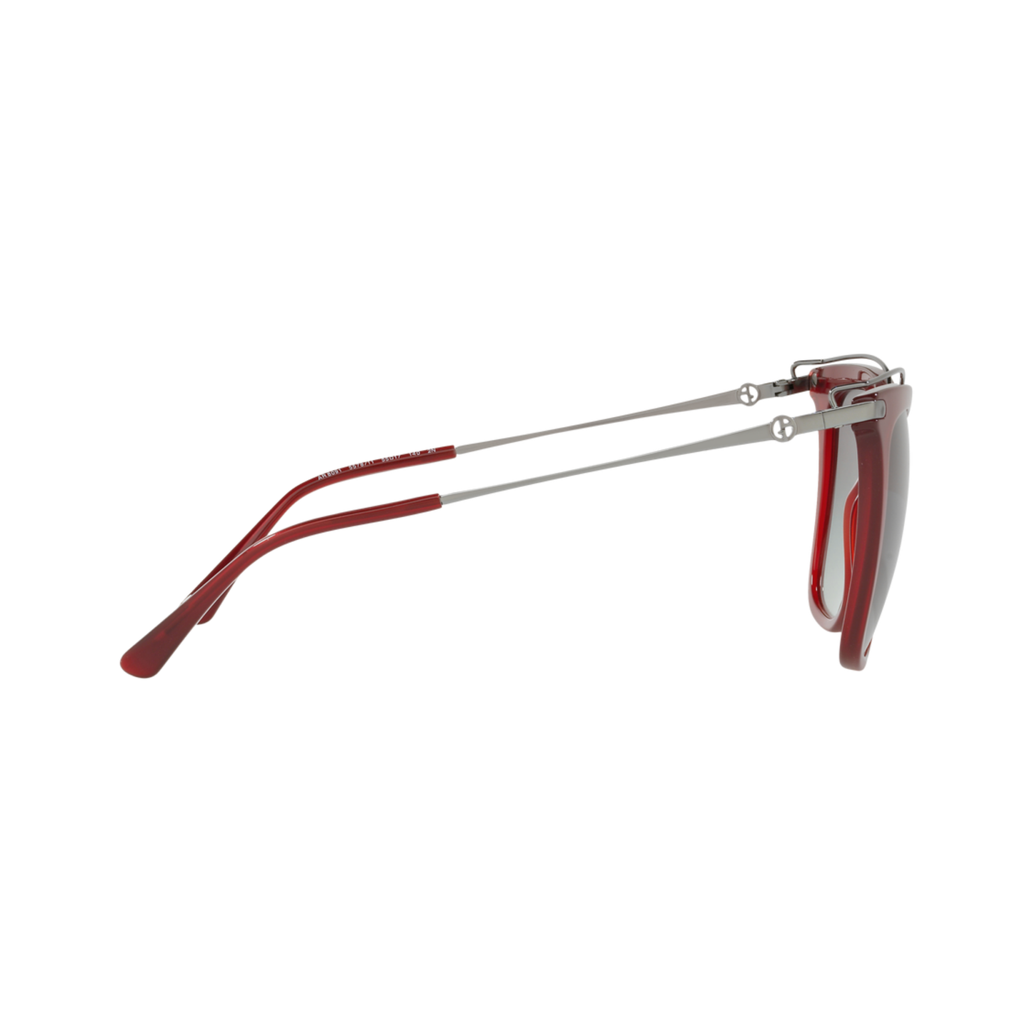 Giorgio Armani AR8091 womens acetate metal square sunglasses three-quarter view