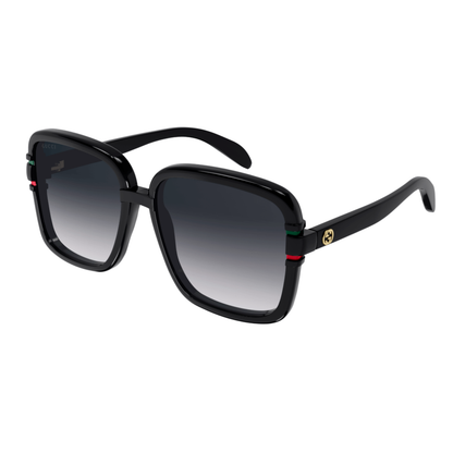 Gucci GG1066S square sunglasses front view with premium acetate frame